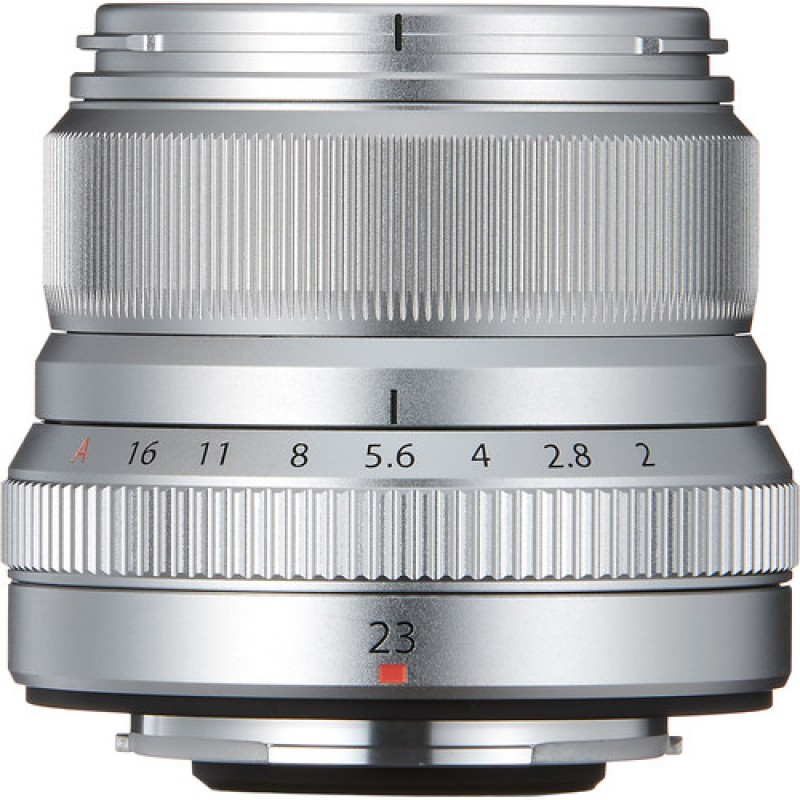 F/2 23mm XF Fujifilm シルバー WR R F2 23mm XF Fujinon R Silver) & (Black Lens WR レンズ(単焦点)